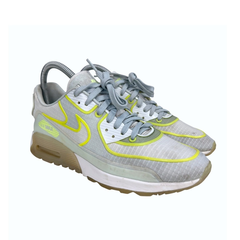 Nike Air Max 90 Ultra 2.0 SE White Platinum‎ Volt Shoes 881108-100 Womens 7.5